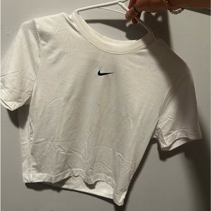 white nike crop